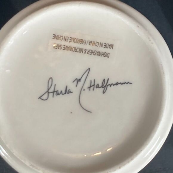 Anthropologie Starla Halfmann Monogram Mug Pottery letter J names - Picture 4 of 6